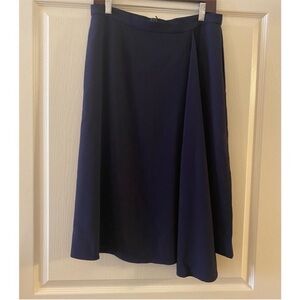 ESCADA Ronin Draped Skirt - Midnight Blue